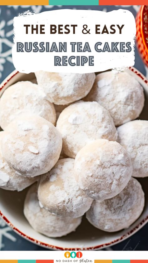 Whip up delicious Russian Tea Cakes with our simple recipe. Buttery, nutty, and dusted with powdered sugar, they're perfect for any occasion. Easy and delightful, these cookies are a crowd-pleaser. Bake a batch today and share the joy! Full recipe on our blog. Happy baking! Best Russian Tea Cakes Recipe, Russian Teacakes Recipes, Russia Tea Cakes, Russian Tea Cakes Recipe Betty Crocker, Swedish Tea Cakes, Mexican Tea Cakes, Russian Tea Cups, Betty Crocker Russian Tea Cakes, Wedding Tea Cakes