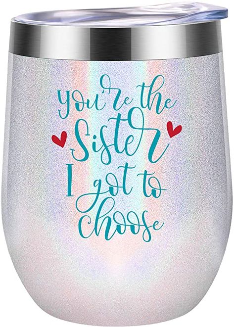 Sister Gifts Diy, Get Well Baskets, Unbiological Sister Gifts, Graduation Gifts For Friends, Unbiological Sister, Cute Date Ideas, Soul Sister, Tumbler Cups Diy, Women Birthday