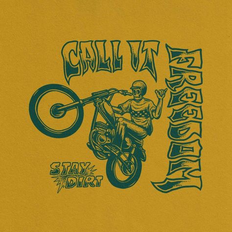 Motocross Logo, Motor Custom, 70s Art, Bike Illustration, Lawn Mowing, Inspiration Logo, Album Art Design, Graphics Layout, Vintage Motocross