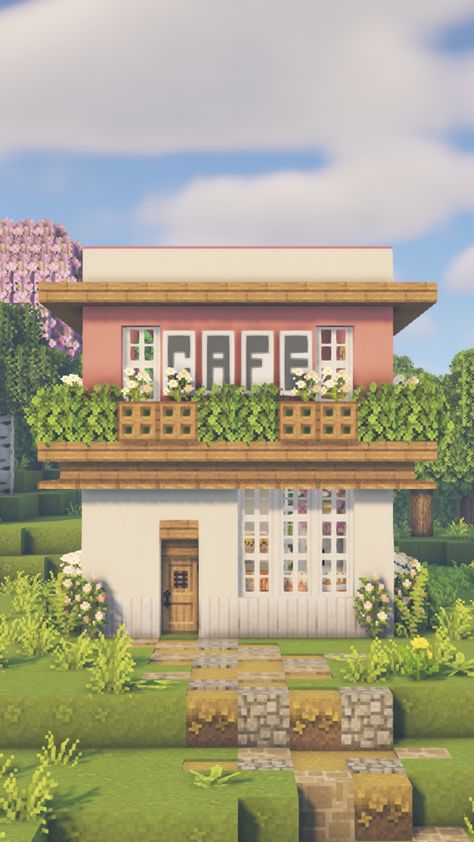 🌻Click the link to watch the full tutorial on YouTube. 🌻

SweetMarble,Sweet marble builds,mizunos 16 craft,minecraft mizunos,minecraft aesthetic house,house aesthetic minecraft,minecraft mizuno 16 texture pack,aesthetic minecraft house,Minecraft cafe,minecraft cafe build,minecraft cafe shop,minecraft cafe tutorial,minecraft cafe aesthetic,minecraft aesthetic cafe shop,minecraft coffee shop,minecraft survival,minecraft house,minecraft cafe no mods,minecraft build no mods,minecraft command block Cat Cafe Minecraft Build, Minecraft Boba Shop, Cat Cafe Minecraft, Minecraft Cafe Build, Minecraft Town Ideas Buildings, Cafe Minecraft, Cottagecore Cafe, Minecraft Bakery, Minecraft Town Ideas