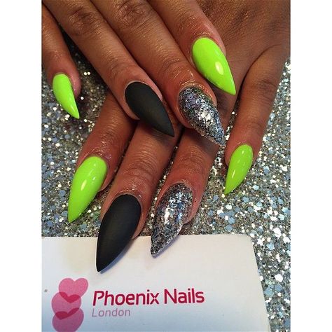 Lime Green Nails, Neon Green Nails, Super Nails, Polish Art, Popular Nails, 3d Nail, 3d Nail Art, French Tip Nails, Powder Nails