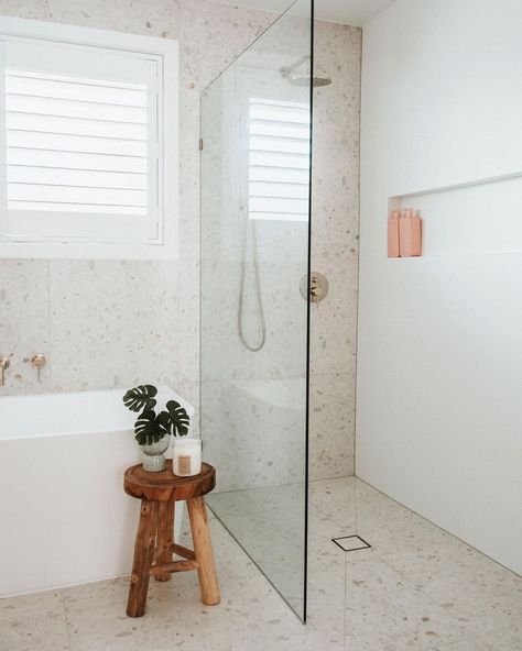 All posts • Instagram Terrazzo Bathroom Wall, Terrazzo Tiles Bathroom, Bathroom Terrazzo, Glebe House, Laundry Combo, Reno Bathroom, Terrazzo Floor Tiles, Bathroom Tiling, House Finishes