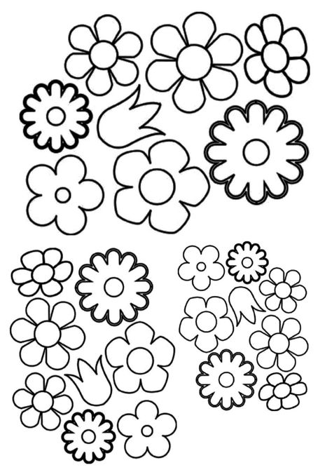 Flower template Small Flower Template, Printable Flower Pattern, Flower Templates Printable Free, Free Christmas Tags, Felt Flowers Patterns, Flower Templates Printable, Blending Colored Pencils, Paper Flower Patterns, Teacher Birthday Gifts