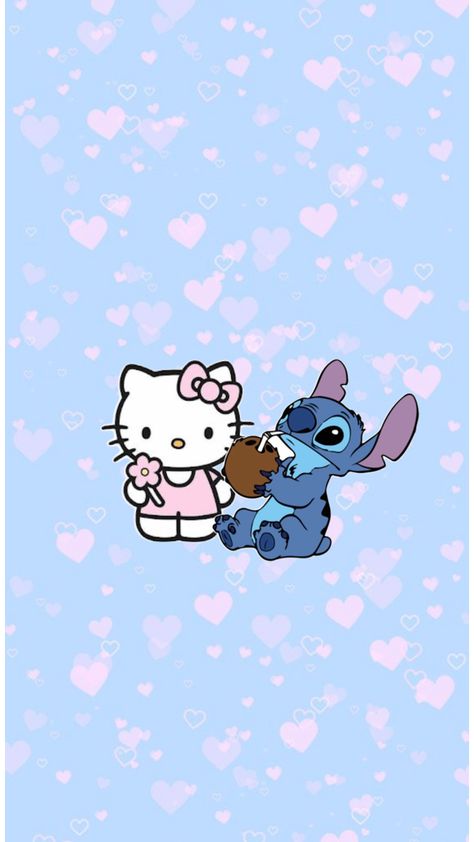 Stitch Wallpaper, Cute Hello Kitty, Made By Me, Hello Kitty, Kitty