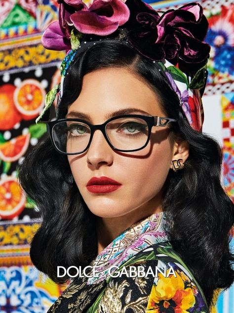 Dolce & Gabbana Eyewear Spring 2021 Campaign | Fashion Gone Rogue Glasses Look, Designer Prescription Glasses, Eyewear Campaign, Dolce And Gabbana Eyewear, Women Eyewear, Campaign Fashion, Dolce Gabbana Sunglasses, Summer Sunglasses, Spring Inspiration