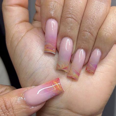 Short Nails Marble, Pink Short Nails, Nails Marble, Romantic Nails, Girly Acrylic Nails, Work Nails, Classy Acrylic Nails, Color Nails, Long Acrylic Nails Coffin