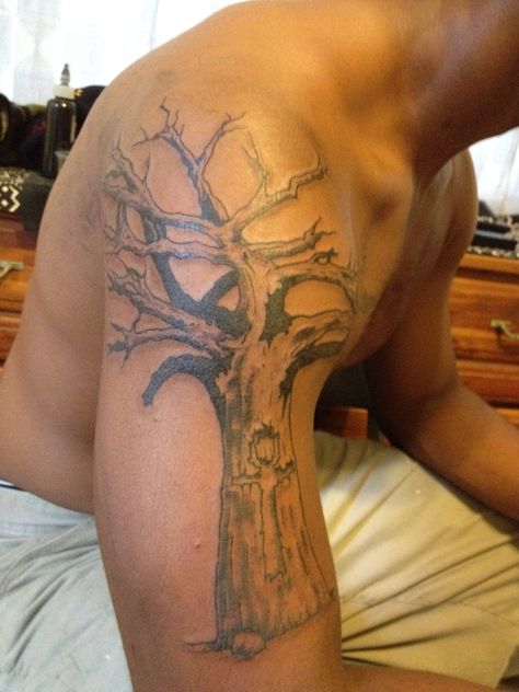 Baobab Tree Tattoo, Tattoos That Mean Something, Baobab Tree, Tree Tattoo, The Client, A Tattoo, Shoulder Tattoo, Back Tattoo, Good Job