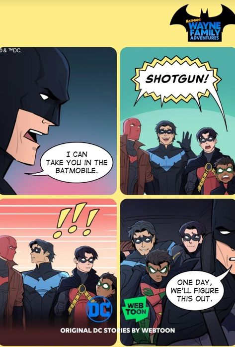 Batman Webtoon, Batman Wayne Family Adventures, Wayne Family Adventures, Wayne Family, Dc Comics Superheroes, Batman Family, Batman Art, Young Justice, Bat Family