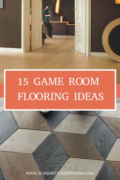 Looking to level up your game room decor? Check out these amazing game room flooring ideas that blend seamlessly with Scandinavian style interiors. Elevate your adult game room with these trendy suggestions! #gameroomdecor #adultgameroom #ScandinavianFurniture #homedecorinspo Game Room Flooring Ideas, Elegant Game Room Ideas, Game Room Decor Ideas Family, Game Room Flooring, Luxurious Game Rooms, Adult Game Room, Room Flooring Ideas, Basement Games, Foam Tiles