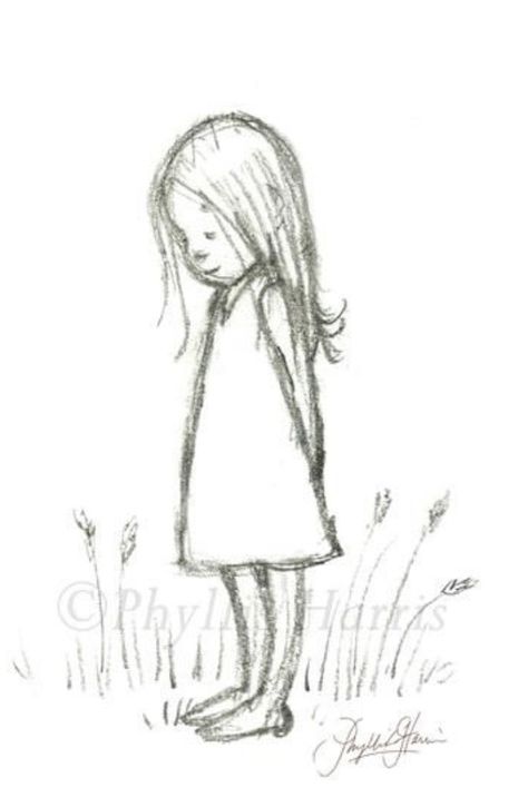 Childlike Drawings, Happy Sketches, Woman Drawing Easy, Whimsical Sketches, Kids Sketch, Child Drawing, Silhouette Drawing, Line Sketch, Childrens Drawings