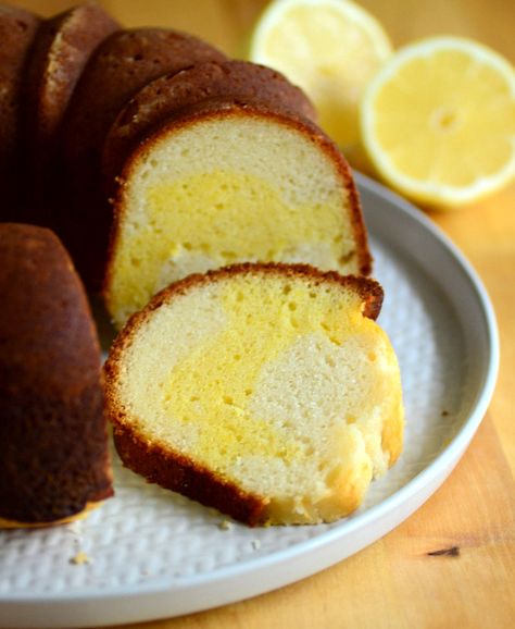 Lemon Swirl Bundt Cake Lemon Swirl Cake, Snacking Cakes, Swirl Bundt Cake, Cake Bundt, Swirl Cake, White Cakes, Pound Cakes, Coffee Cakes, Cake Bars