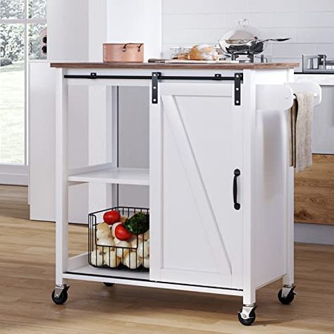 Door For Small Space, How To Install Kitchen Island, Kitchen Island Frame, Kitchen Island With Storage, Island With Storage, Island On Wheels, Kitchen Carts On Wheels, Cart On Wheels, Rolling Kitchen Cart