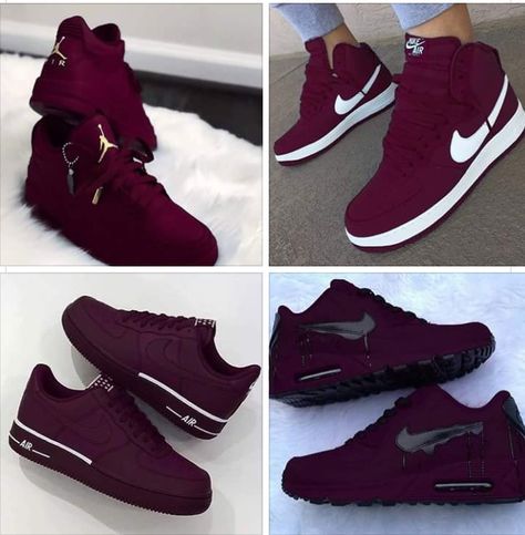 Burgundy Nike Shoes, Burgundy Tennis Shoes, Tennis Jordan, Red Nike Shoes, Burgundy Nikes, Nike Shoes Blue, Maroon Shoes, Nike Shoes Women Fashion, White Nike Shoes