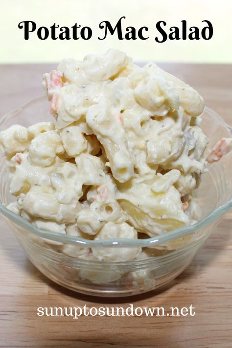 Mac Potato Salad, Mac And Potato Salad, Macaroni And Potato Salad, Potato Mac Salad Hawaiian, Hawaiian Potato Mac Salad, Mac Salad Hawaiian, Hawaiian Potato Mac Salad Recipe, Macaroni Salad With Pickles, Potato Macaroni Salad