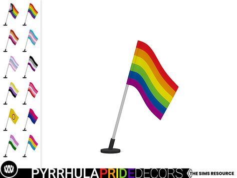 wondymoon's Pyrrhula Pride Tabletop Flag Wicker Wall Decor, Sims 4 Clutter, Wicker Wall, Flag Decor, Pride Flag, Sims 4 Cc, Custom Content, The Sims Resource, Sims 4 Mods