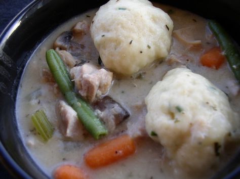 Rustic Chicken Stew Recipe - Food.com Potato Dumpling Recipe, Instant Potatoes, Stew Chicken Recipe, Potato Flakes, Potato Dumplings, Stove Top Recipes, Dumplings Recipe, Czech Recipes, Carrots And Potatoes