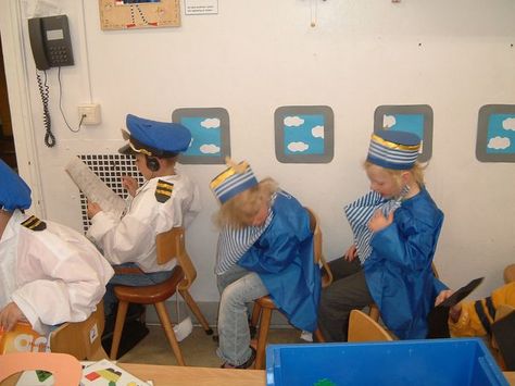 Airport Theme, Transportation Preschool Activities, Transportation Unit, Role Play Areas, Play Corner, Transportation Preschool, Dramatic Play Preschool, Dramatic Play Area, Transportation Theme