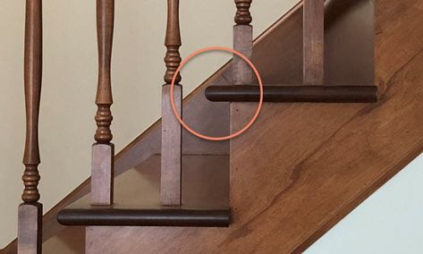 How Far Should Stair Tread Overhang the Riser? Round Stairs, Top Of Stairs, Stairs Stringer, Open Stairs, Step Treads, Parts Of Stairs, Treads And Risers, Deck Stairs, Stair Tread