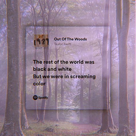 #taylorswift #taylorswiftedit #taylorswiftlyrics #taylornation #aesthetic #1989 #outofthewoods Out Of The Woods, Taylor Swift 1989, Taylor Swift Lyrics, Eras Tour, Wall Decals, Taylor Swift, Mood Board, Swift, Black And White