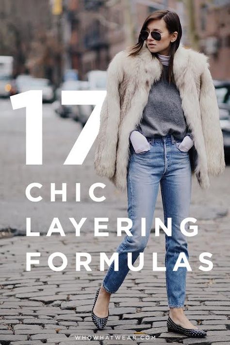 Love to layer? 17 chic layering looks that won't make you look bulky. Stylish Layered Outfits, How To Layer Fashionably, Layering Style Clothes, Best Layering Outfits, How To Layer Your Clothes, How To Layer Up For Winter, Layering Pieces Clothes, Layered Looks For Spring, Layered Fashion Women