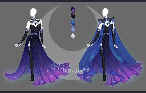 Lakaran Fesyen, Art Outfits, Design Moda, Drawing Anime Clothes, Have Inspiration, Dress Sketches, Dress Drawing, Fantasy Gowns, Anime Dress