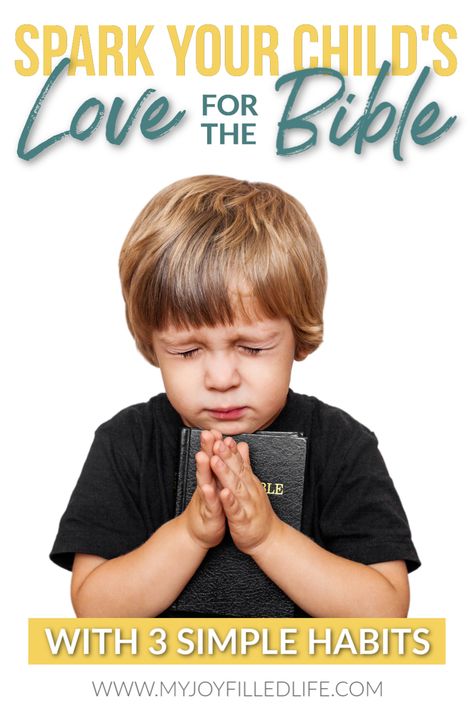 Do you want your kids to fall in love with the Bible? These 3 habits can help cultivate that desire & get children excited about God's word. #bible #kidbible #readthebible Bible Preschool, Verses For Kids, Simple Habits, Train Up A Child, How To Teach Kids, Bible Study Methods, Building Activities, Fun Songs, Effective Learning