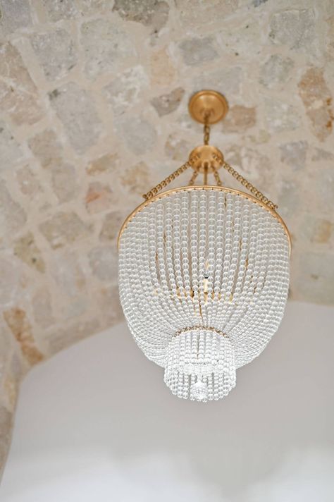 Bath Chandelier Master, Modern French Chandelier, Modern French Country Lighting, French Country Bathroom Decor Ideas, French Country Master Bath, French Country Foyer, Country Foyer, French Country Powder Room, French Country Light Fixtures