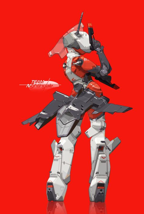 ArtStation - Nightingale#3 Mecha Tanks, Waifu Material, Video Game Design, Cool Robots, Conceptual Design, Robot Design, Robot Art, Matte Painting, Robots Concept