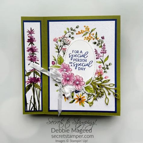 Stampin Up Birthday Cards 2022-2023, Stampin Up Framed Florets Cards, Dainty Delight, Designer Paper Cards, Stampin Up Birthday Cards, Dainty Flowers, Owl Card, Up Book, Fancy Fold Cards