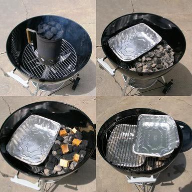 5 Tips to Smoking on a Charcoal Grill: Setting Up Charcoal Grill for Smoking Ribs Photography, How To Make Barbecue, Best Charcoal Grill, Bbq Hacks, Best Charcoal, Barbecue Ribs, Weber Grill, Grilling Tips, Charcoal Bbq