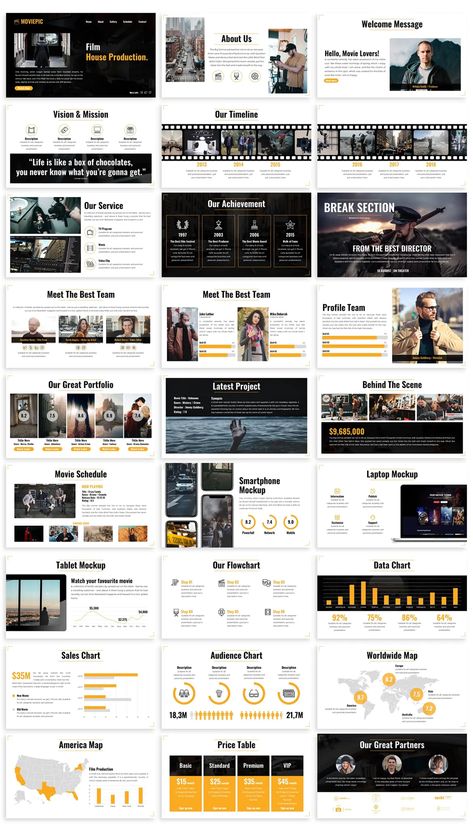 Movie PowerPoint Presentation Template Film Presentation Template, Film Ppt Design, Film Powerpoint Design, Movie Ppt Template, Movie Presentation Template, Movie Powerpoint Template, Cinematic Powerpoint, Film Presentation Design, Movie Presentation Design