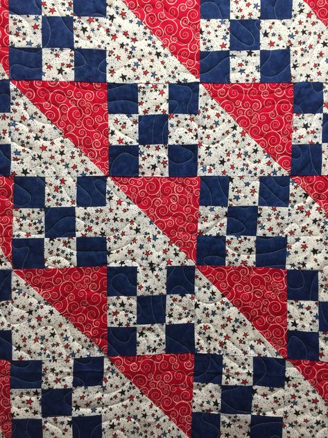 9 Patch QOV | KatyQuilts Quilt Patterns Easy, Baby Quilt Patterns Easy, Charm Square Quilt, Panel Quilt Patterns, 9 Patch Quilt, Flag Quilt, Nine Patch Quilt, Scrappy Quilt Patterns, Baby Quilt Patterns