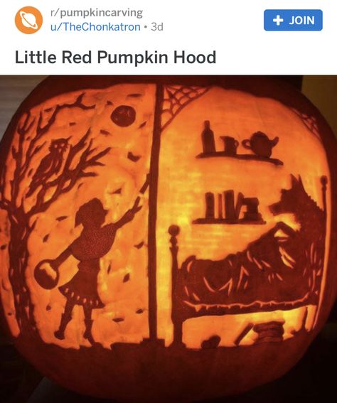 Little Red Riding Hood Pumpkin, Red Pumpkins, Little Red Riding Hood, Hallows Eve, Red Riding Hood, Pumpkin Carving, Carving, Halloween, Red