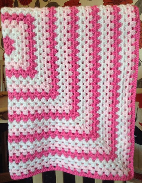 Crochet Baby Girl Granny Square Blanket Granny Square Blankets, Crochet Blanket Tutorial, Granny Blanket, Crochet Towel, Blanket Ideas, Tufted Bed, Crochet Blanket Designs, Crochet Granny Square Blanket