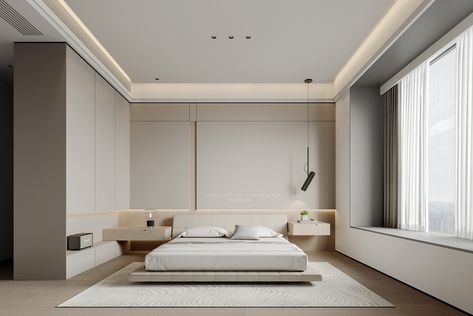 indoor on Behance Scandi Minimalist, Room Minimal, Service Apartment, False Ceiling Bedroom, Living Room Wall Color, Makeover Tips, Bedroom Trends, Minimalist Room, Minimalist Interior Design