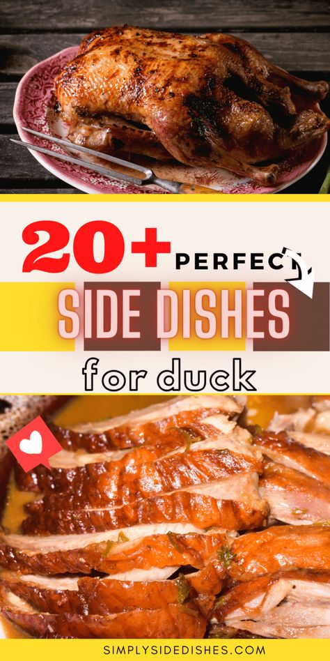 What To Serve With Duck, Crispy Duck Recipes, Great Side Dishes, Duck Dishes, Roasted Side Dishes, Simple Ingredient Recipes, Cauliflower Side Dish, Goose Recipes, Best Cranberry Sauce