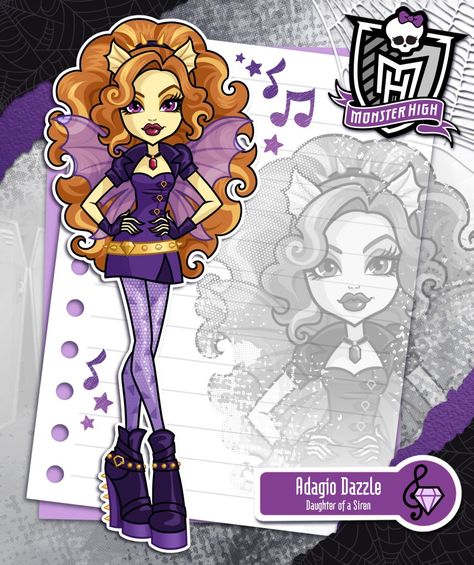 All Of The Monster High Characters, Adagio Dazzle, Kawaii Logo, Arte Monster High, Monster High Pictures, Red Silk Dress, Monster Prom, Moster High, Love Monster