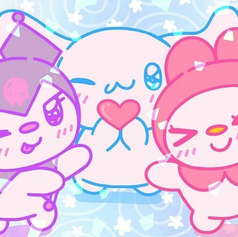 Cinamoroll And Kuromi, Mymelody And Kuromi, Melody Kuromi And Cinnamoroll, Kuromi My Melody And Cinnamoroll, Equipe Rocket Pokemon, My Melody And Kuromi, Melody And Kuromi, Free Watercolor Flowers, Melody Hello Kitty