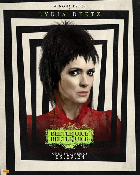 Beetlejuice Winona, Beetlejuice Characters, Lydia Beetlejuice, Beetlejuice Movie, Lydia Deetz, Beetlejuice Beetlejuice, Michael Keaton, Original Movie Posters, Winona Ryder