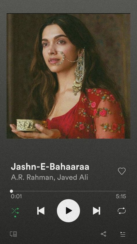 Bollywood Spotify Aesthetic, Spotify Aesthetic Bollywood, Bollywood Songs Spotify, Bollywood Music Aesthetic, 90s Song Lyrics, Ig Songs, Aesthetic Bollywood, Deepika Padukone Wallpaper, Indian Wallpaper