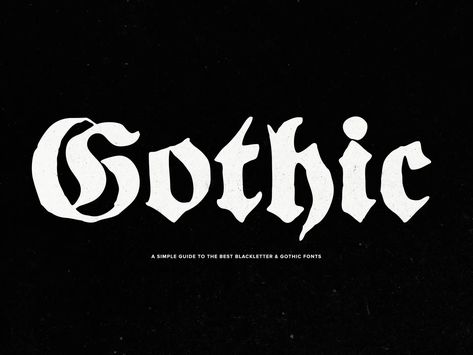 A Simple Guide to The Best Blackletter & Gothic Fonts - YouWorkForThem Blog Gothic Graphic Design, Rattus Rattus, Gothic Text, Disney Font Free, Font Guide, Pretty Fonts, Web Fonts, Gothic Fonts, Popular Fonts