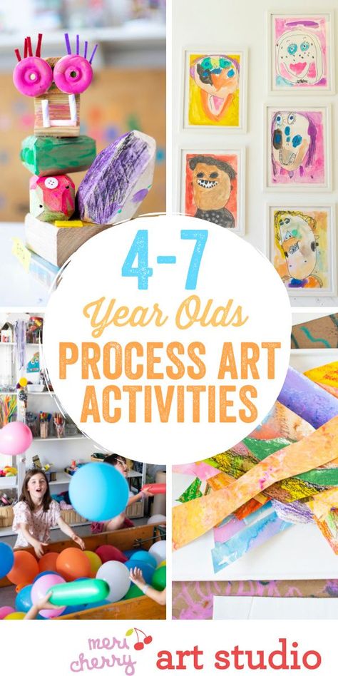 Arts And Crafts For Ages 4-5, Process Art Activities, Process Art Preschool, Meri Cherry, Open Ended Art, Montessori Art, Making Decisions, Steam Activities, Art Camp