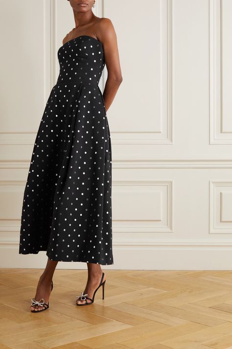 Polka Dot Street Style, Prom Dress Inspiration, Sonam Kapoor, British Vogue, Embellished Dress, Event Dresses, Couture Dresses, Dot Dress, Net A Porter