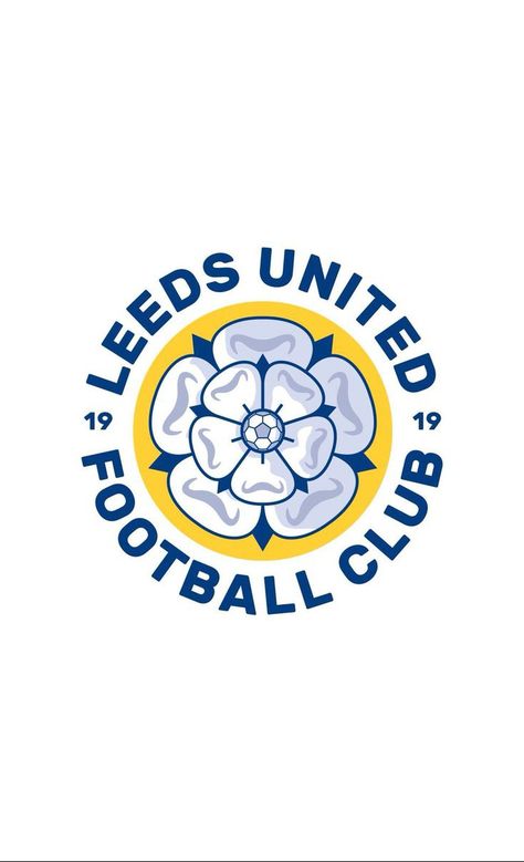 Leeds United Logo, Leeds United Tattoo, Football Club Logo Design Ideas, Leeds United Kit, Art Room Inspiration, Football Club Logo, Football Badge, Football Logo Design, Motorbike Art