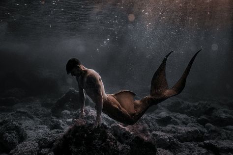 Merman Aesthetic Dark, Male Mermaid Aesthetic, Mermen Aesthetic, Male Siren Aesthetic, Merman Aesthetic, Sirens Aesthetic, Dark Mermaid Aesthetic, Siren Oc, Sailor Aesthetic