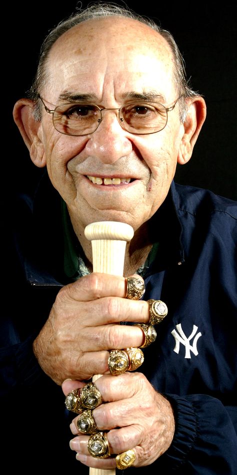 Yogi shows off his 10 World Series rings in 2003. Description from nypost.com. I searched for this on bing.com/images World Series Rings, Go Yankees, Yogi Berra, New York Yankees Baseball, Yankees Baseball, Sports Hero, Ny Yankees, Baseball Fan, E Card