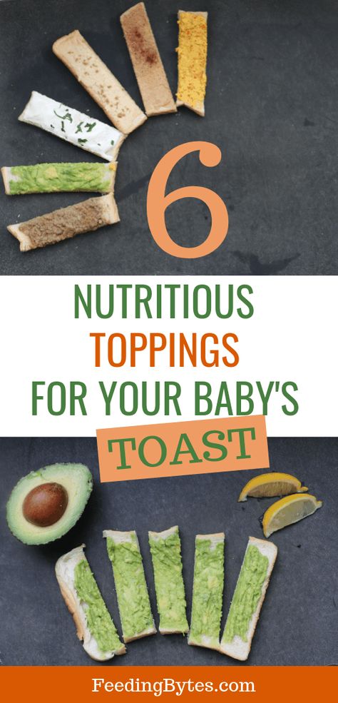 Looking for finger food ideas for baby led weaning? Take the humble toast to a new level with these 6 nutritious topping ideas for your baby's toast. | Feeding Bytes UK Dietitian #babyledweaning #fingerfoodideas #babyfood #startingsolids Baby Led Weaning Breakfast, Finger Food Ideas, Baby Food Combinations, Baby Led Feeding, Pastas Recipes, Cheap Clean Eating, Baby Led Weaning Recipes, Weaning Recipes, Baby Finger Foods