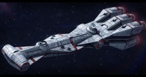 Star Wars CR95 Corellian Corvette by AdamKop Corellian Corvette, New Republic, Star Wars Spaceships, Starship Concept, Star Wars Vehicles, Starship Design, Galactic Republic, Sci Fi Ships, Star Wars Concept Art