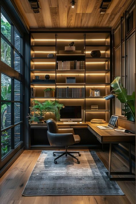 Japanese Home Office, Japandi Office Design, Japandi Bedroom Interior Design, Japandi Office, Japandi Home Office, Home Office Designs, Home Office Design Ideas, Calm Color Palette, Modern Home Offices