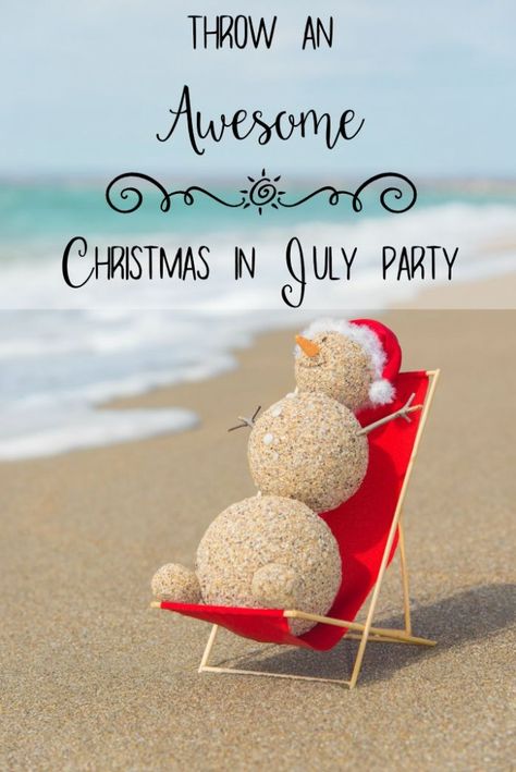 We do it every year, it's a fun way to bring your Christmas traditions to life at the half way point. Christmas In July Decorations, Christmas In July Party Ideas, Half Christmas, Christmas In July Party, Christmas Symbols, Hawaiian Christmas, July Holidays, Summer Christmas, Tropical Christmas